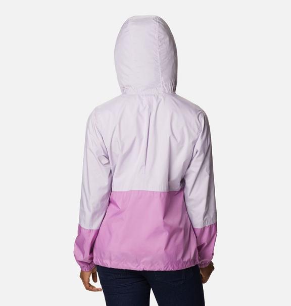 Columbia Flash Forward Windbreaker Pink For Women's NZ47058 New Zealand